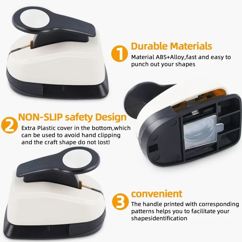 Paper Punch Single Hole Puncher Craft Paper Round Hole Punch for DIY Card Making Scrapbook Art Crafts Photo Album Decoration