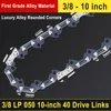 10 Inch 3/8"LP Electric Saw 40 Drive Links Chainsaw Chains Logging Saw Blade Pruning Chain Saw Chain Accessories Wood Cutting 4
