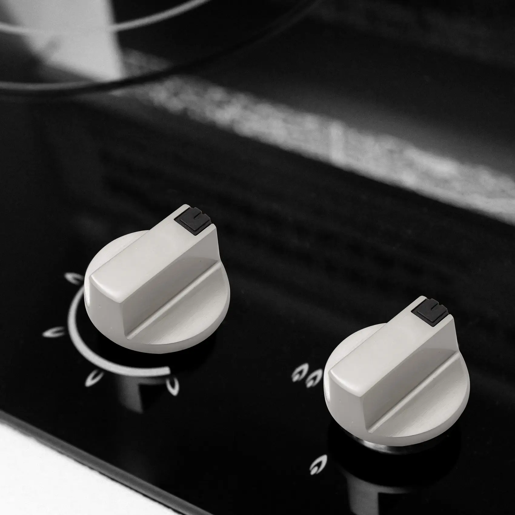 Universal Silver Gas Stove Knobs Cooker Knobs Oven Knob Gas Stove Control Adaptors Oven Rotary Switch Cooking 6PCs gas stove accessories cookware accessories stove control knobs