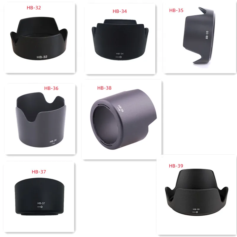 1piece For HB-38 HB-36 HB-34 HB-35 HB-39 HB-37 HB-32 camera Lens Hood for nikon 90 D5200 D7000 D7100 D5100 lens |