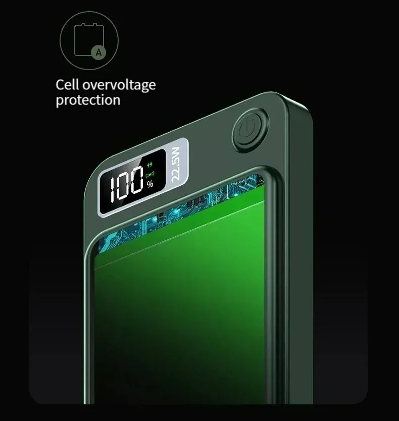 Magnetic Power Bank 100000mah Wireless Fast Charger For Iphone_voghion.com