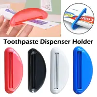 1pcs Multifunction Manual Toothpaste Dispenser Cream Tube Squeezer Bathroom Squeeze Paste Extruding Clip Squeezing Clamp 2