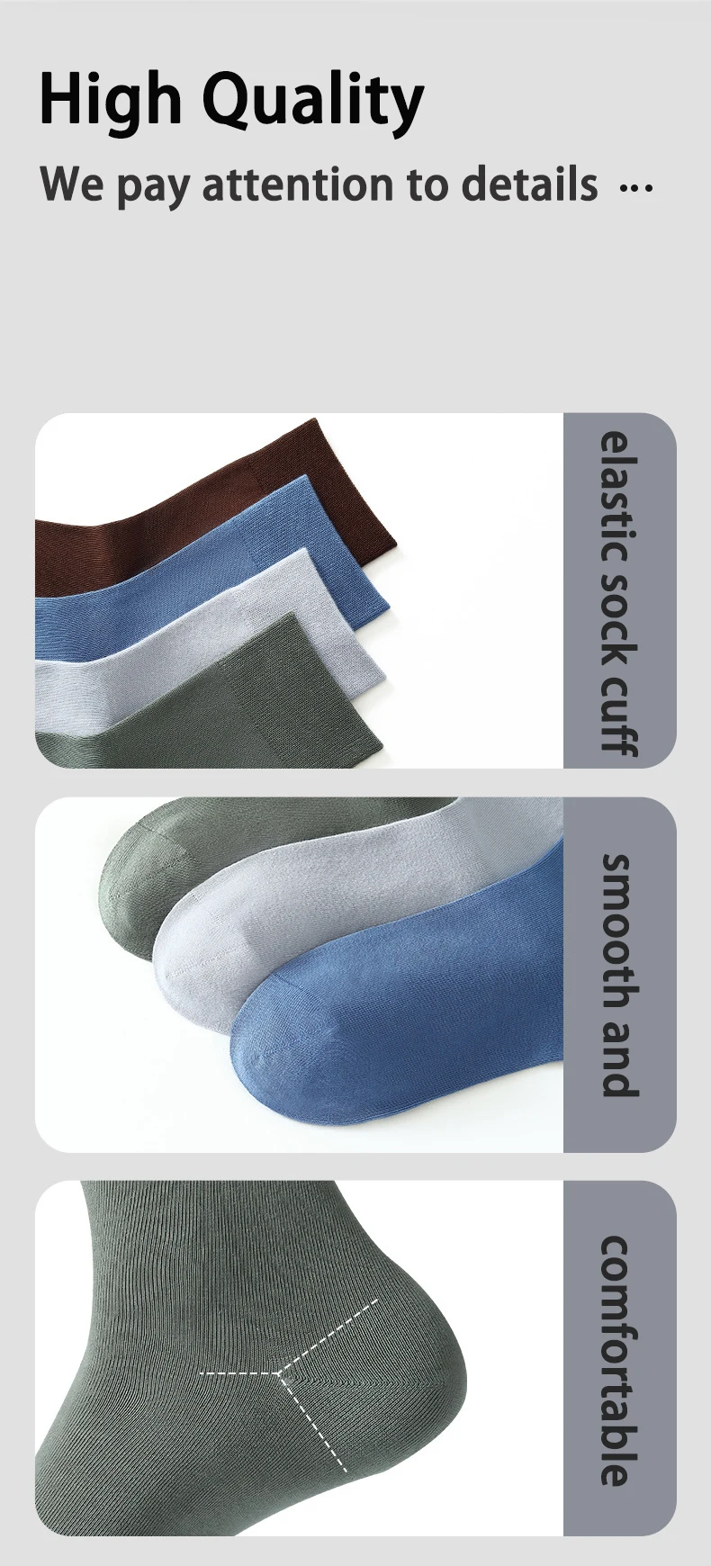 Hohe Qualität männer Socken Gekämmte Baumwolle Herbst Winter Schwarz Business Neue Lange Socken Atmungsaktive Männliche Socken Plus größe EU38-45 – Detail 11