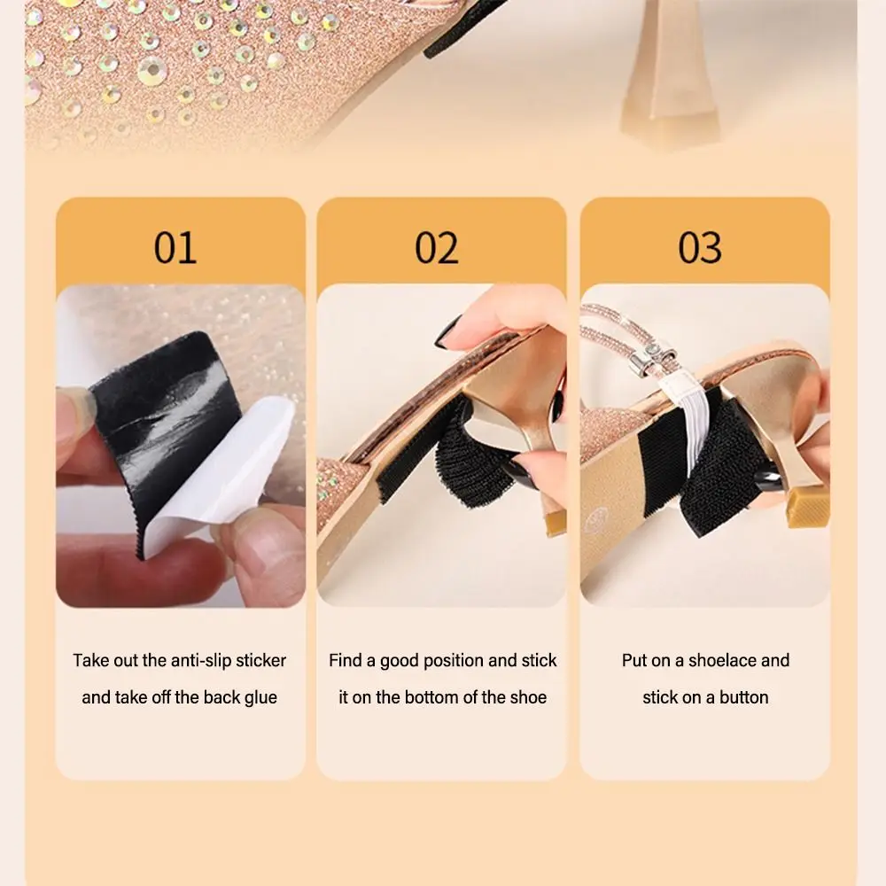 Women Shoelaces Free Triangle Bundle High Heels Adjustable Shoe Belt Ankle Holding Loose Anti-skid Bundle Laces Tie Straps Band