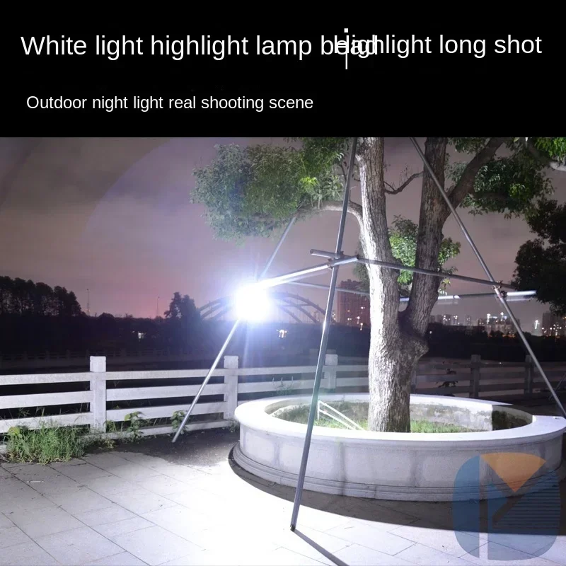 Description Picture 5 of itemSolar Outdoor Folding Light Portable 3 Mode Rechargeable LED Bulb Search Lights Camping Torch Emergency Lamp for Power Outages