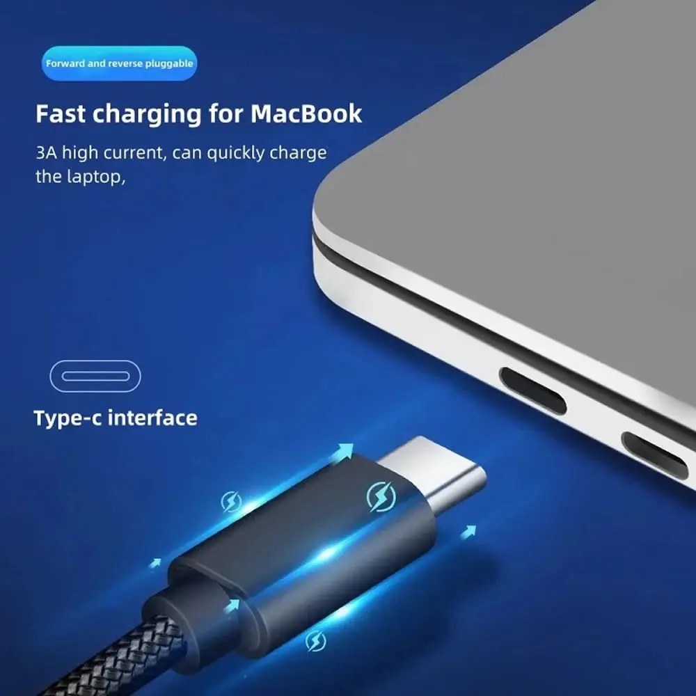 USB-C-auf-Typ-C-Datenkabel mit Ein/Aus-Schalter, 20 V, 3 A PD, 60 W, Schnelllade-Datenübertragung, Stecker auf Stecker, Typ-C-Netzschalterkabel – Detail 8