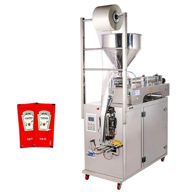 

High Speed Automatic Soy Oil Jam Honey Chilli Paste Sachet Packing Catchup Tomato Sauce Filling Sealing Machine