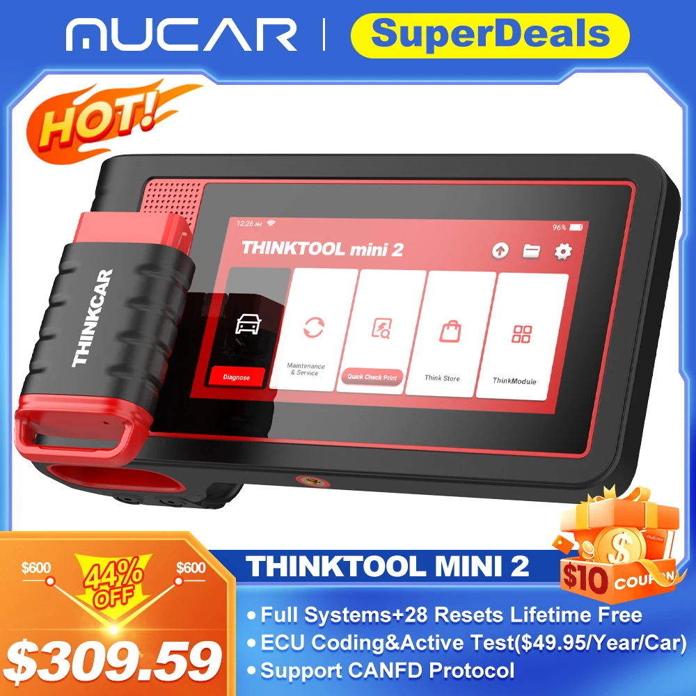 THINKCAR Thinktool 미니 2 OBD2 스캐너, 최고의 전문 자동차 진단 도구, 자동차 OBD 스캐너, 자동 진단 도구