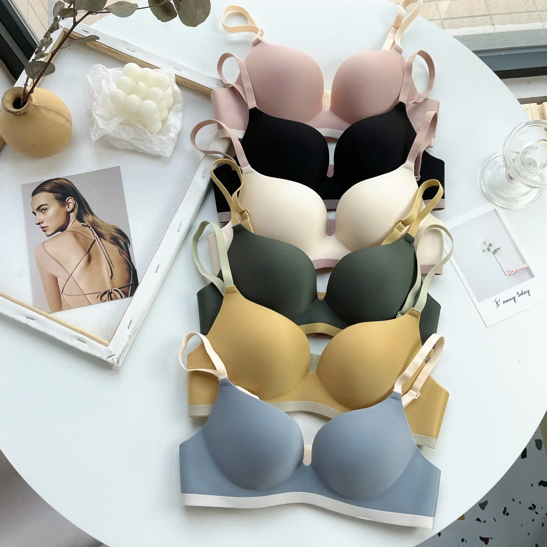 One-Piece Bra Sexy Women Wireless Corset Underwear Breathable Seamless Bralette Gather Push Up Lingerie Intimates Soutien Gorges 6