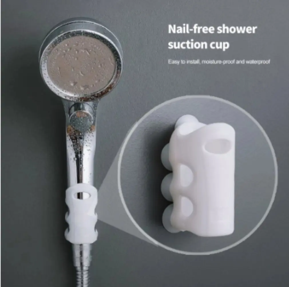 Shower Head Holder Reusable Durable Suction Cup Shower Bracket Mount Bathroom 