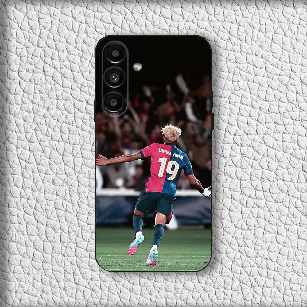 Sleek Black Soft Cover Phone Case by L-Lamine Yamals