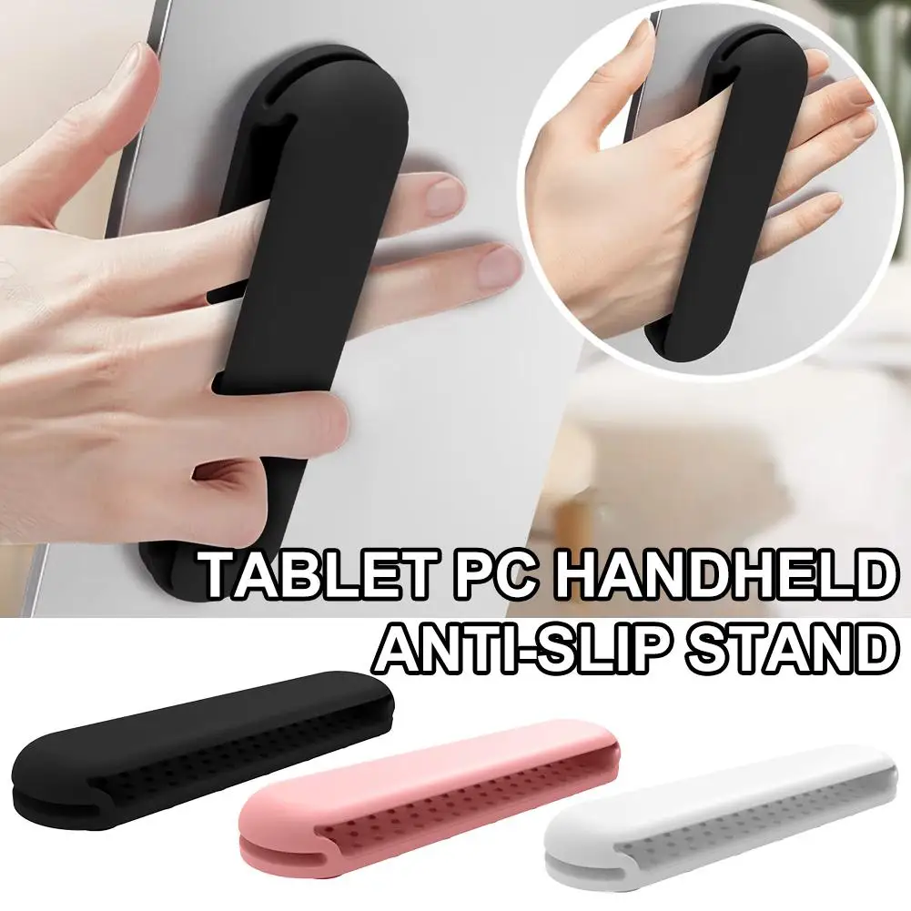 Universal Silicone Tablet Hand Holder with Anti-Slip Wrist Strap