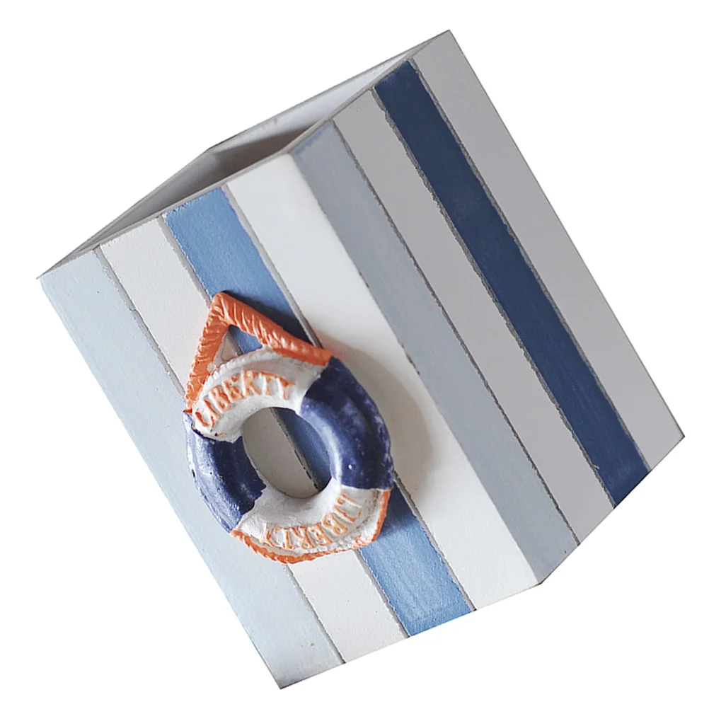 

Подставка для ручек в полоску, учебный деревянный органайзер для карандашей, настольный декоративный контейнер для хранения