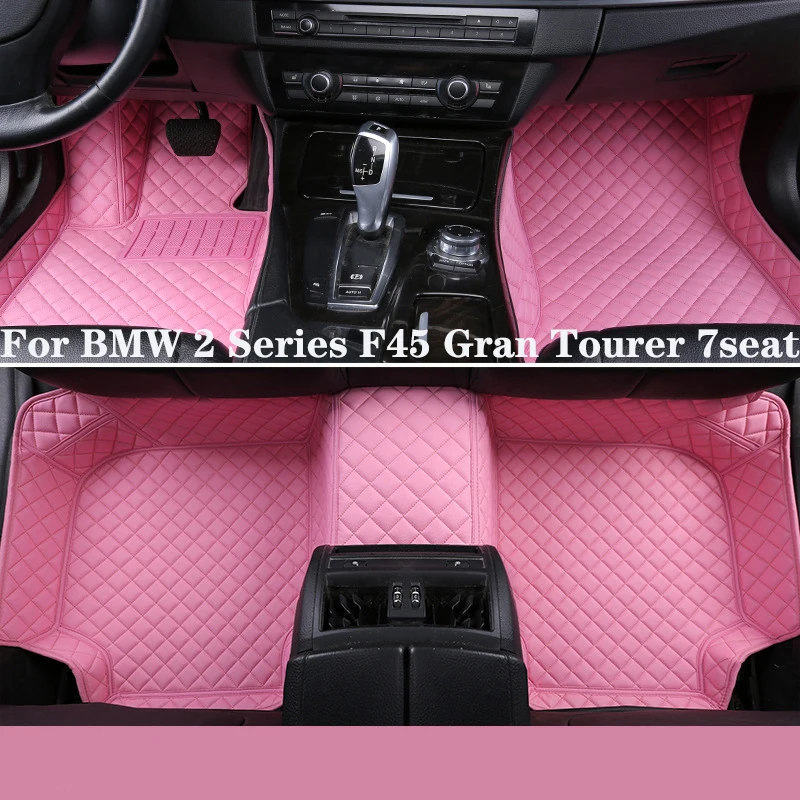 

Full Surround Custom Leather Car Floor Mat For BMW 2 Series F45 Gran Tourer 7seat 2014-2018 (Model Year) Car Interior Auto Parts