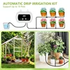 Potted Plant Drip Irrigation Kit,DIY Solar Irrigation,Garden Balcony Greenhouse Drip Irrigation System,Automatic Watering System 4