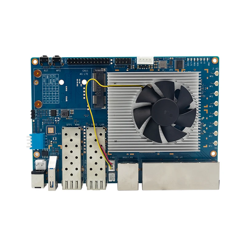 Banana pi Bpi-r3 Aluminum Case Metal Shell Fonte de Alimentação Opcional Antena Wifi para Bpi r3 - Imagem 3