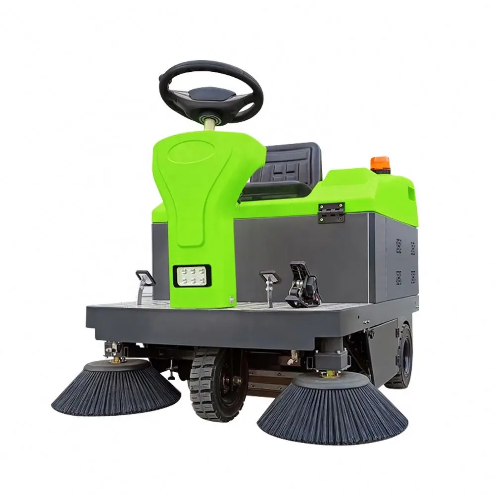 

1400 Street Cleaning Machine Ride On Industrial Electric Road Floor Sweeper For Sale