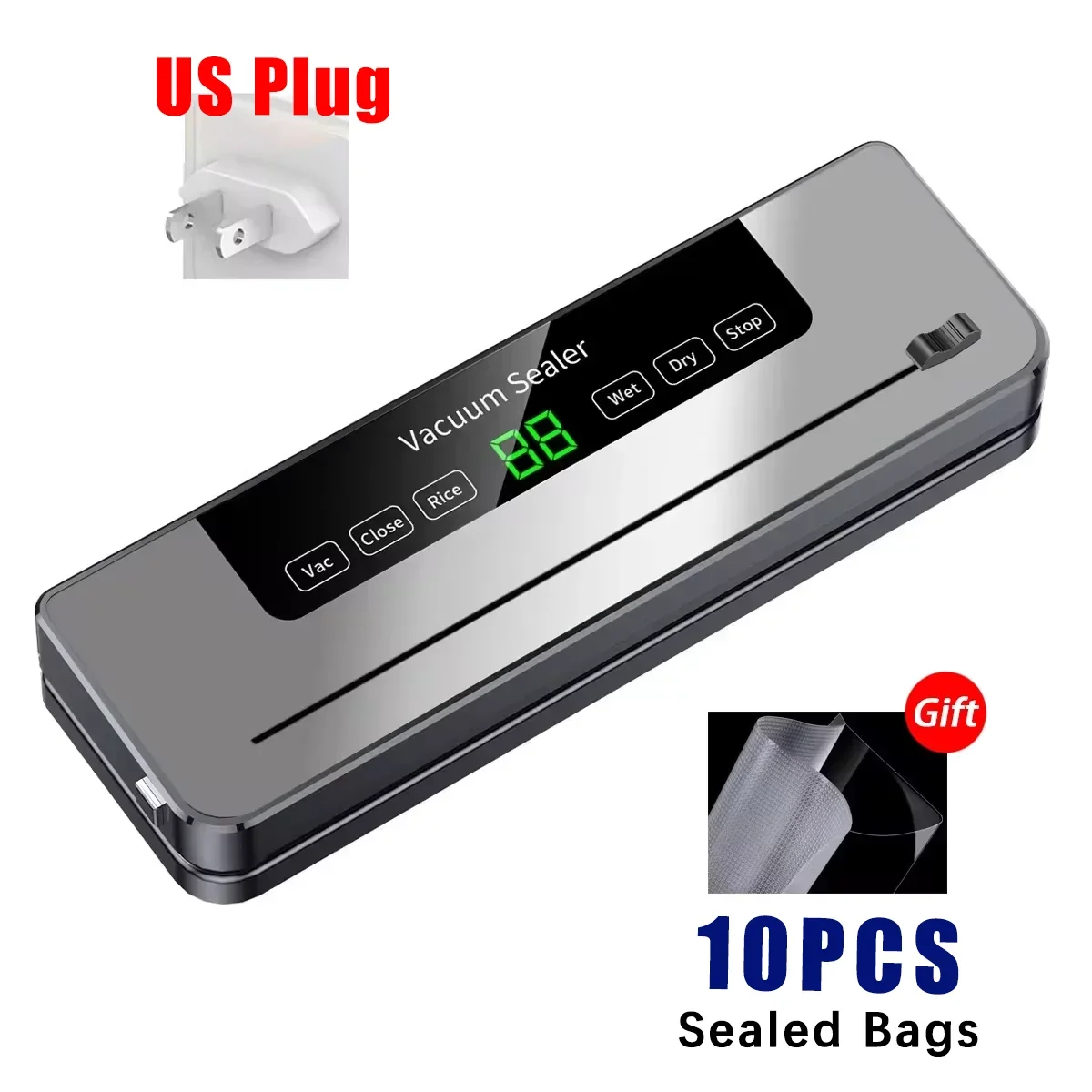 US Plug 10 bags