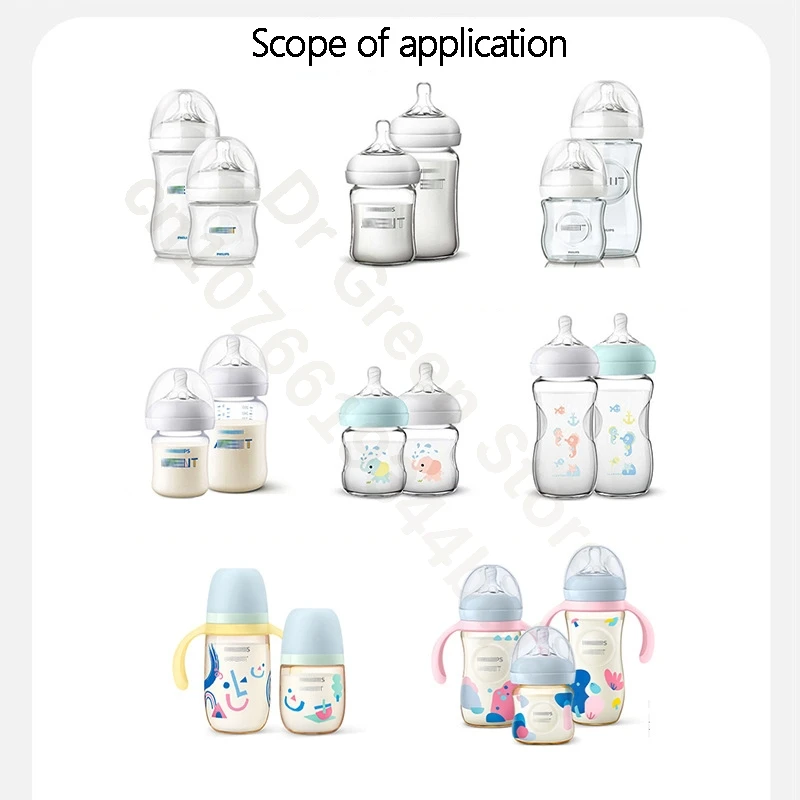ANPEI suitable for Avent wide-bore bottle handle / teat / bottle base / screw teeth - dust cap /bottle accessories 5