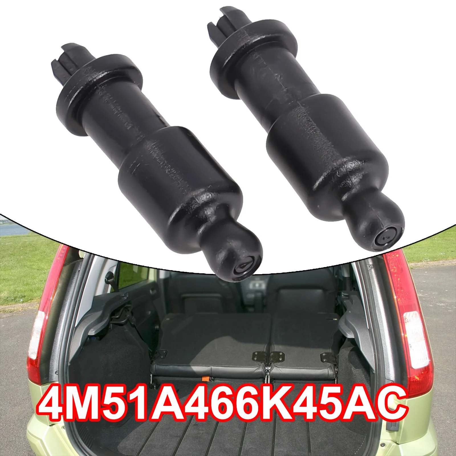 Car Parcel Shelf Strap Clip 2Pcs Rear Tray String for Ford Focus Mk2 4M51A466K45AC Plastic & Nylon