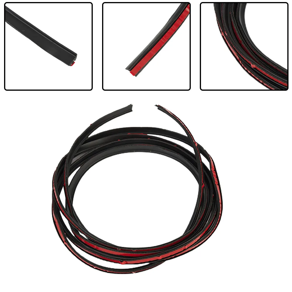 

Adhesive Tape Sealing Strip 2 Meter Length 5MM*7MM Dustproof EPDM Rubber Fender Front Rear Bumper Lip Headlight Side