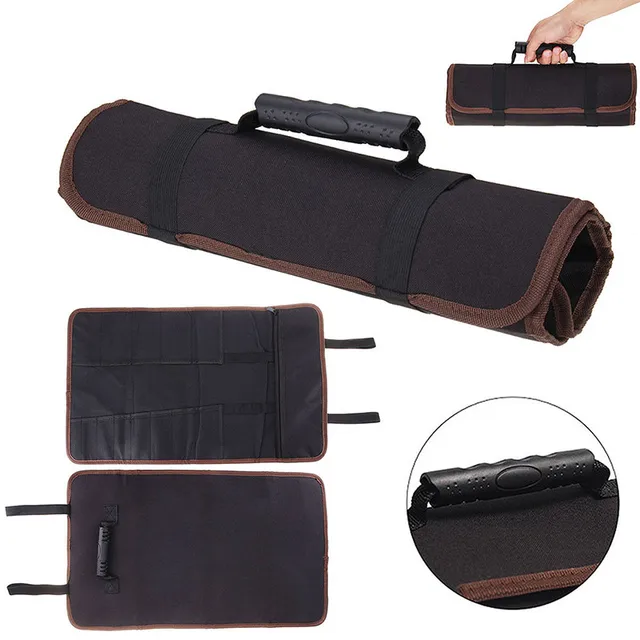 Chef Knife Bag Roll Bag Carry Case Bag Kitchen Cooking Portable Durable Storage Pockets Cutting Tool Storage 58*35.5cm NEW 4