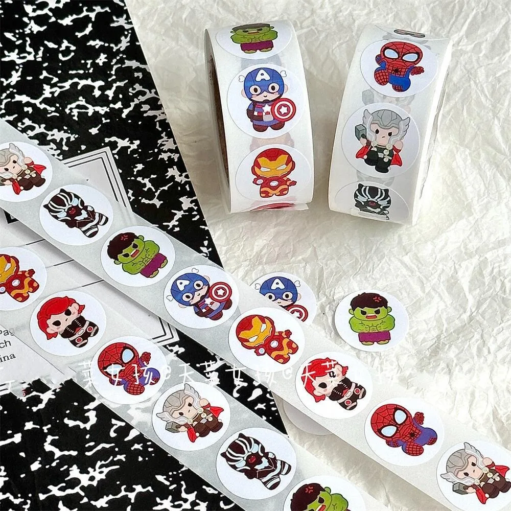 500Sheetsanime Sticker Disney Spiderman Cartoon Stickers Pull Out Spiderman Stickers Cute Kawai Baby Boykids Toy Regalo Di Natale