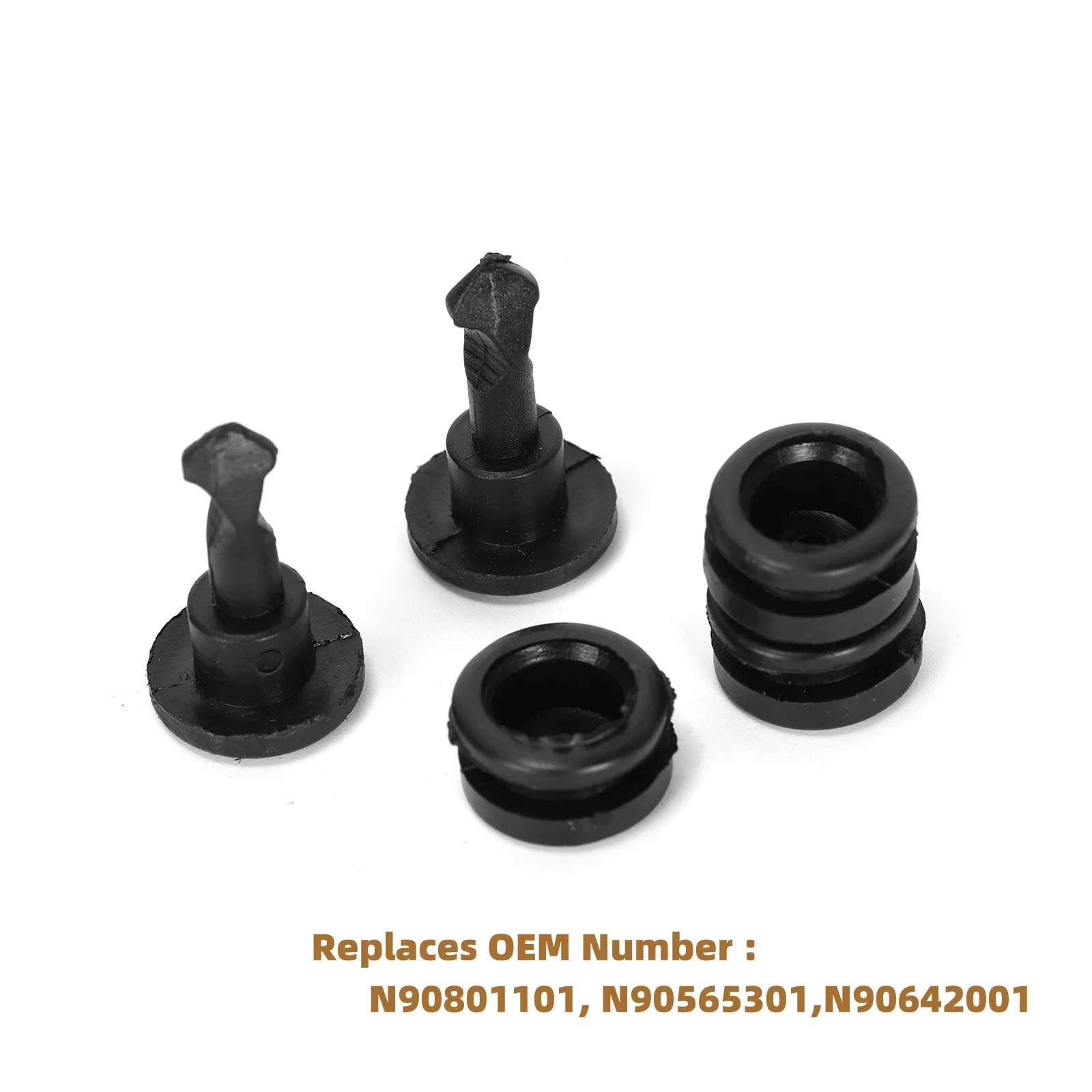 Screw Bolt Nut Set Car Hood Trim Fixing Snap Bolts 30 Sets Compatible with Audi/VW/Seat/Skoda