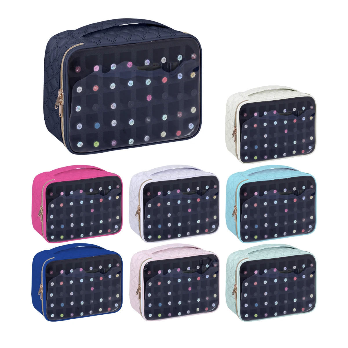40 Bottles Travel Set Fashion Transparent Nail Polish Storage Box Suitable for Nail Lovers jewelry storage box makeup organizer cosmetic bag cosmetic storage bag makeup bag cosmetic case