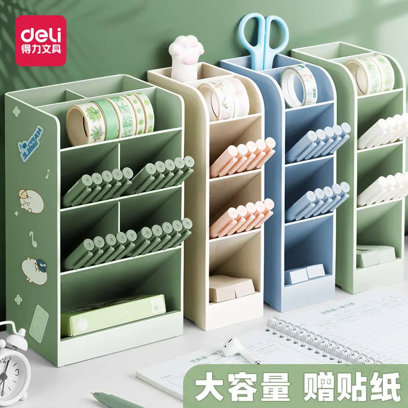 

Barrel Oblique Desktop Storage Box Large Capacity Multi-function Pen Holder is Simple