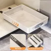 Kitchen Drawer Storage Rack Cabinet Pull Out Organizer Box No Installation of Sliding Rail Seasoning Storage Tray Sink Bowl Rack 5