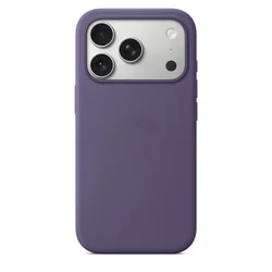 Premium Liquid Silicone Phone Case with Strong Magnetic Wireless Charging and Button Cover - iPhone 17 Pro (Purple Fog)
