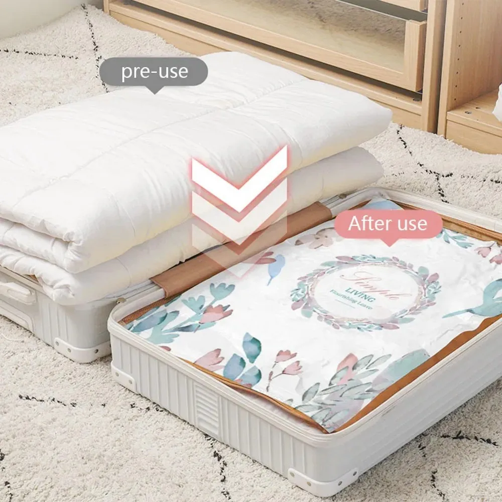 Vacuum Storage Bags More Space Saving For Comforters Clothes Pillow Bedding Blanket Cleaner Bag Closet For Garden Tool Home 2