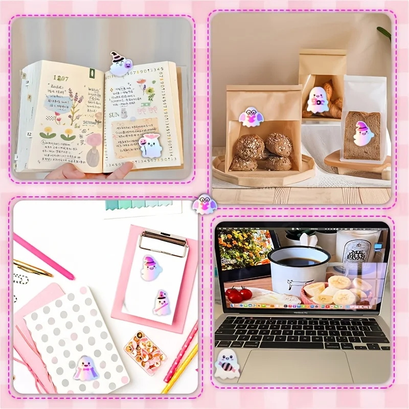 Rainbow Iridescent Halloween Stickers 5