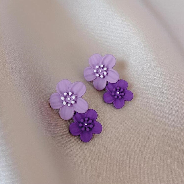 Small Flower Earrings for Women Girls Kids Sweet Jewelry Gifts Boucle D'oreilles Aretes De Mujer Simple Accessories 2022
