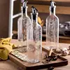 Transparent Glass Olive Oil Bottle Leakproof Kitchen Seasoning Soy Vinegar Square Glass Bottle Kitchen Supplies New Dropshipping 3