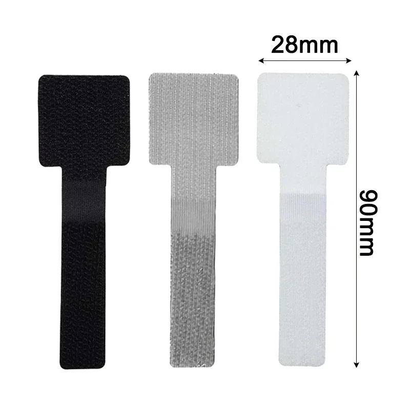 Reusable Cable Organizer Desk Wire Winder Cable Tie Organizer Self Adhesive Cord Rope Holders Cord Protection Straps 50/10Pcs