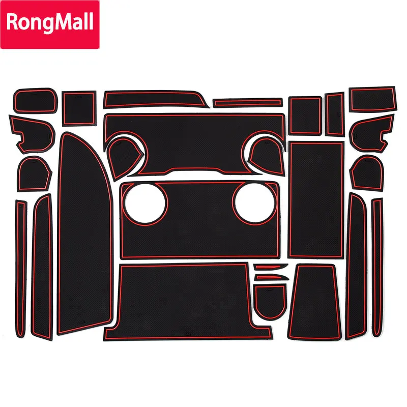 

RongMall Anti-Slip Gate Slot Mat For Toyota NOAH 80 2017 2018 2019 ESQUIRE ZRR80W / ZRR58W Cup Holders Accessories Non-slip mats