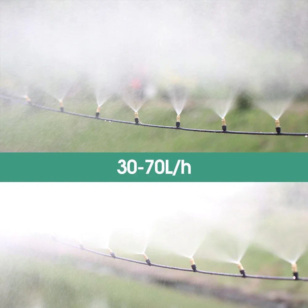 SICILIAMIU Ugello Per Tubo Da Giardino In Ottone Regolabile, 2 Pezzi Con 4 Rondelle, Antigoccia, 3/4", Per Irrigazione E Pulizia - 4