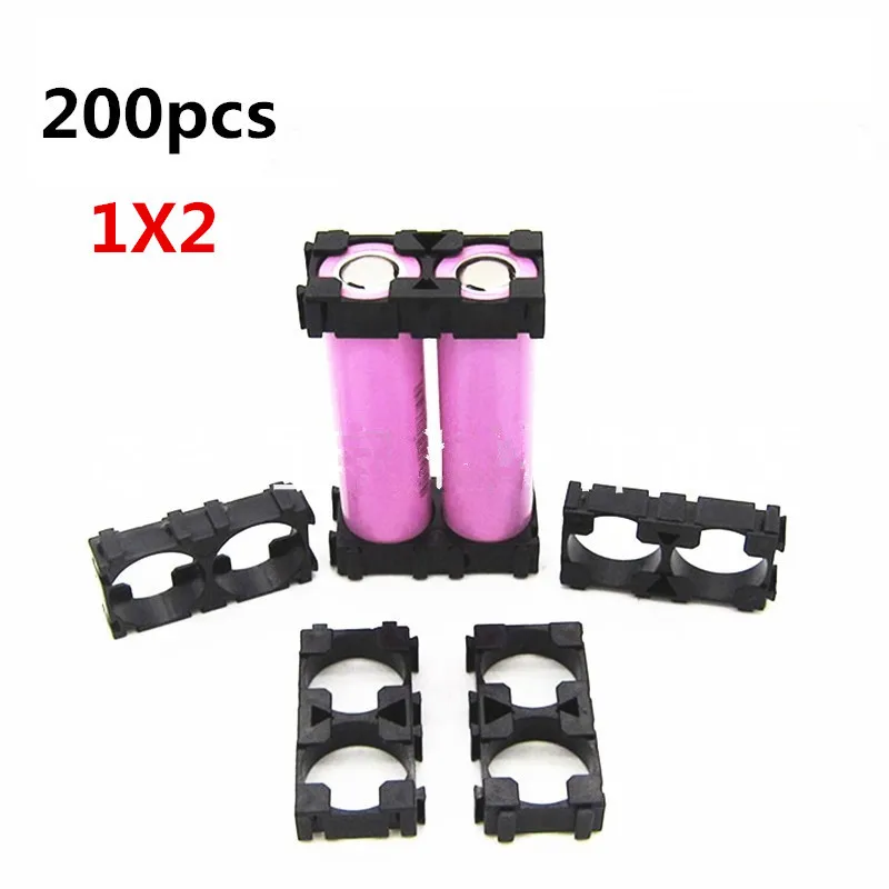 18650 Battery Holder Bracket Cylindrical Battery Holder 18650 Li-ion Cell Holder Safety Anti Vibration 18650 Plastic 200pcs hot stapler plastic repair