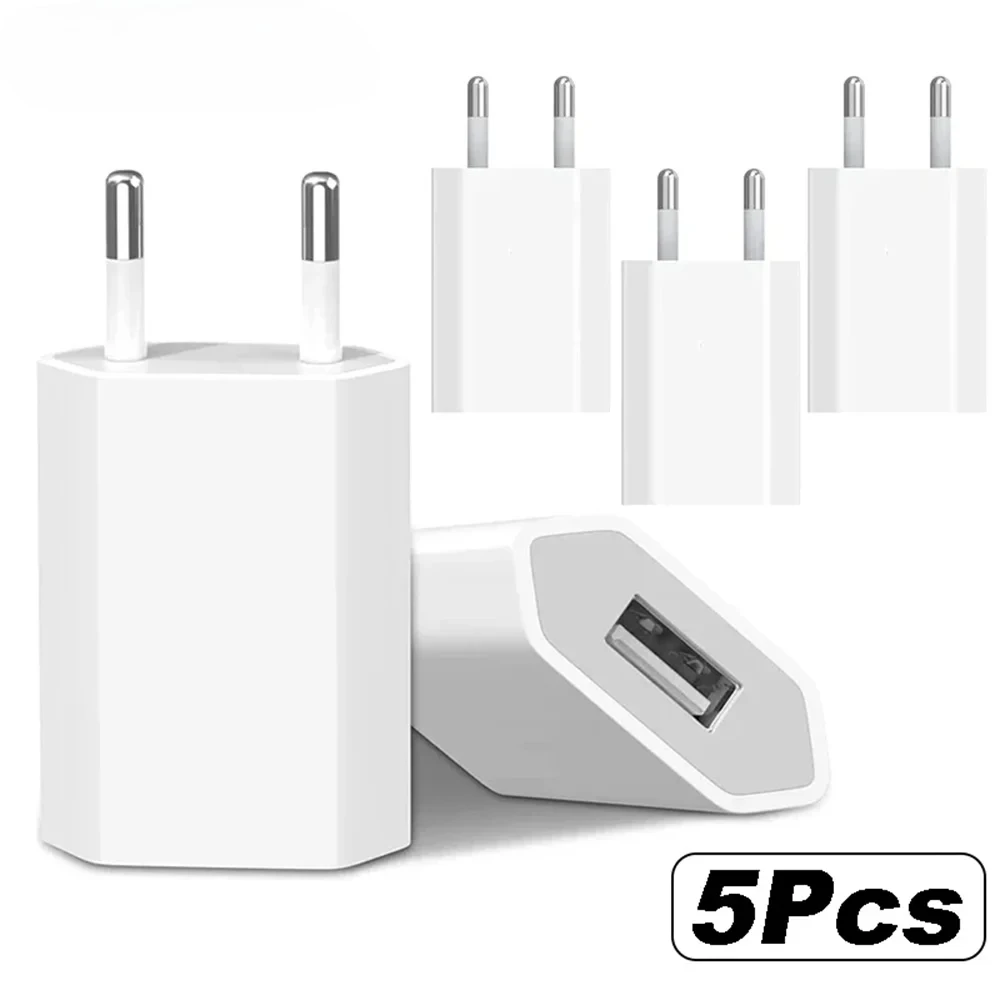 1-5Pcs Mini Universal 5V 1A EU Plug USB Wall Phone thumbnail 8