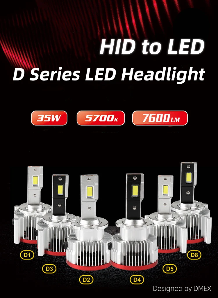DMEX D1S Xenon HID Headlight Bulbs 6000K Cold White 35W