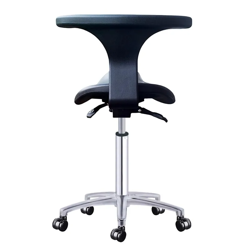 Multi Adjuster Ergonomic Swing Saddle Seat Multi Functional Back Posture Stool with Tilting Seat Saddle Chair For Dental Office