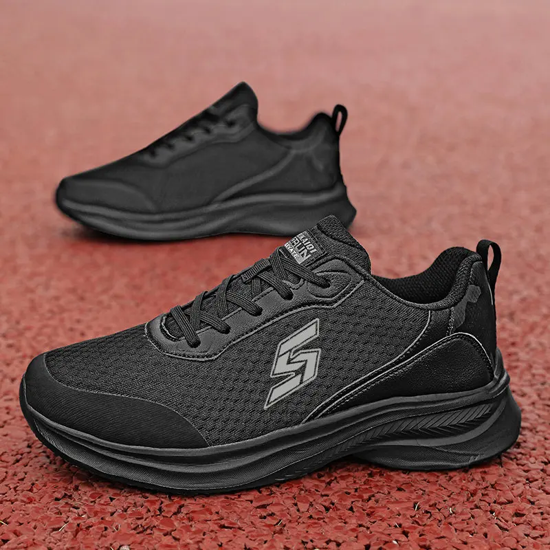 

Summer Men's Breathable Sneakers Fashion Casual Lightweight Black Sneakers Men Women Comfortable Non-slip Women's Running Shoes