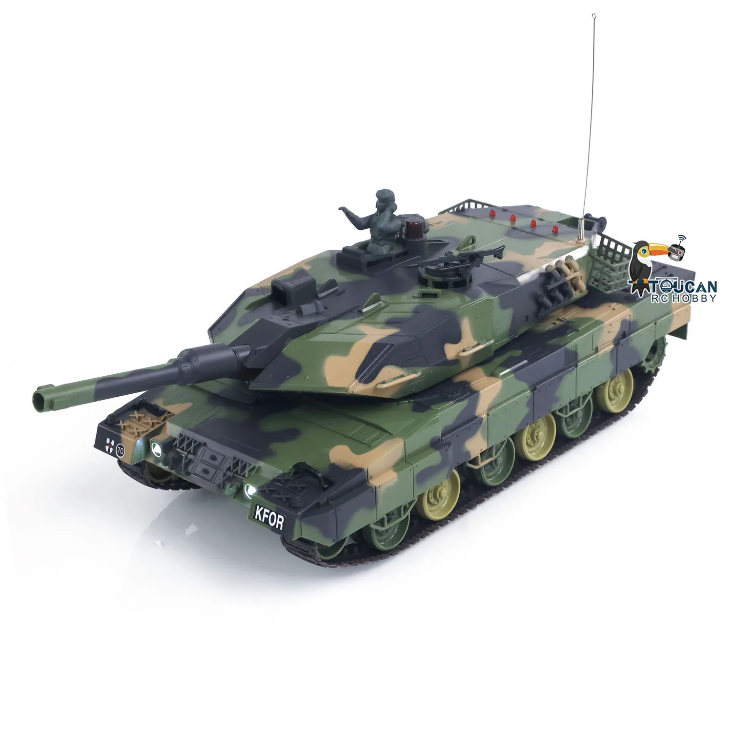 S593eb6280f614697bbff7c83e3ea13a8o Heng Long 3809 1/24 미니 RC 탱크 Leopard2A5 원격 제어 전투 탱크 모델 BB 적외선 전투 판처 차량 자동차 모델 장난감
