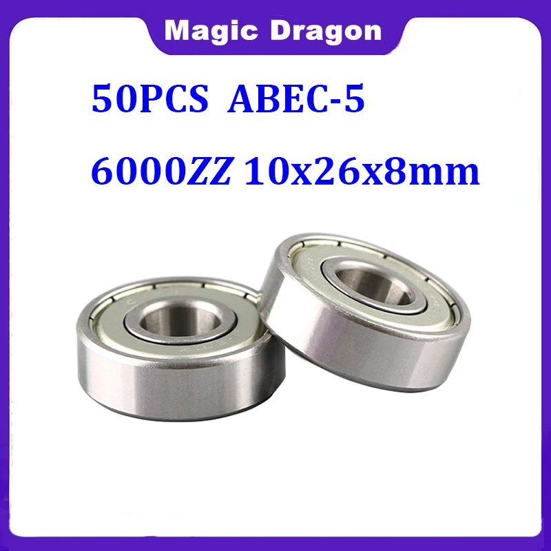 Free-shipping-50PCS-packed-6000-Bearing-6000ZZ-Zz-2z-10x26x8-mm-10-26-8 ...