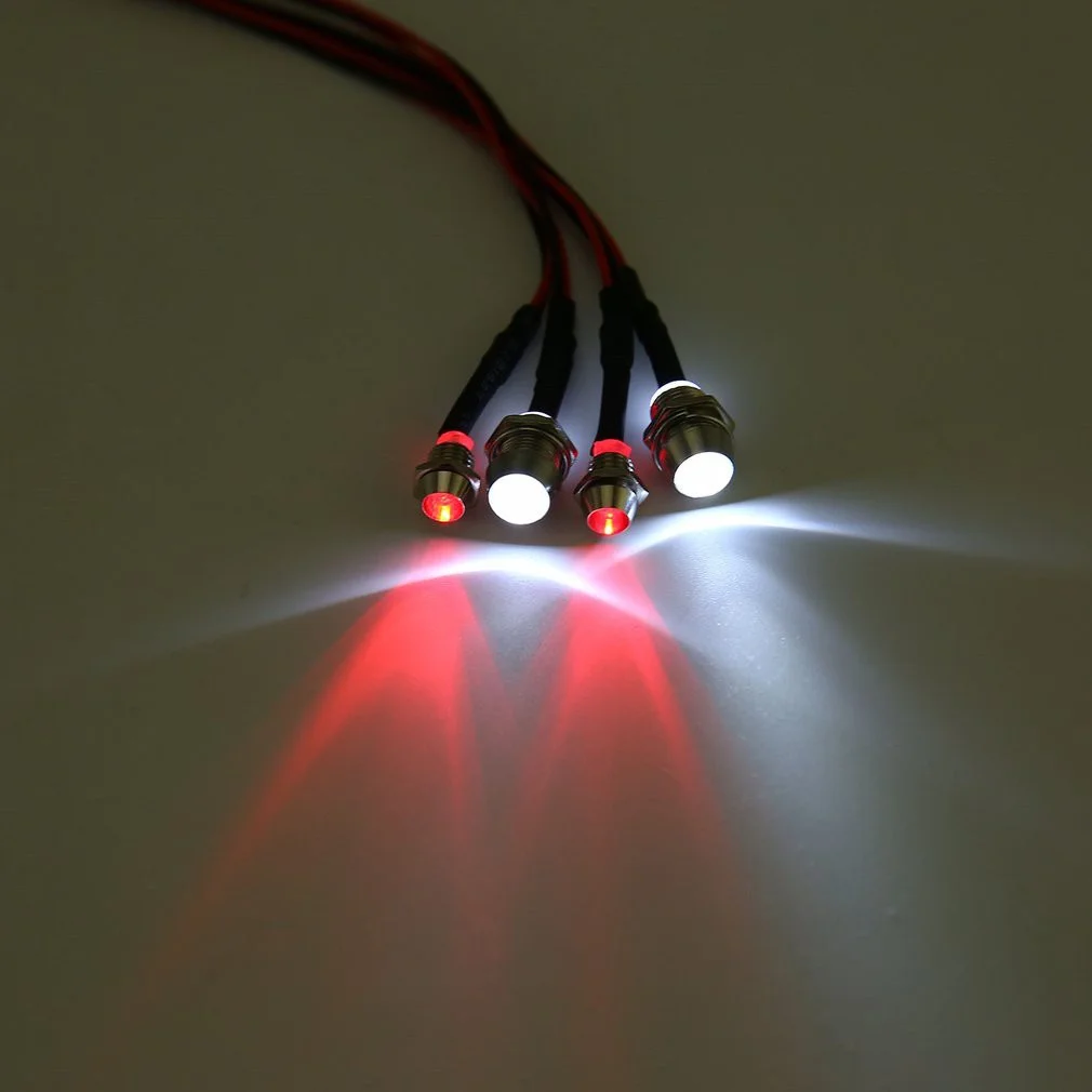 Kit Eclairage LED Avant Arrière de Voiture RC Télécommande Phare