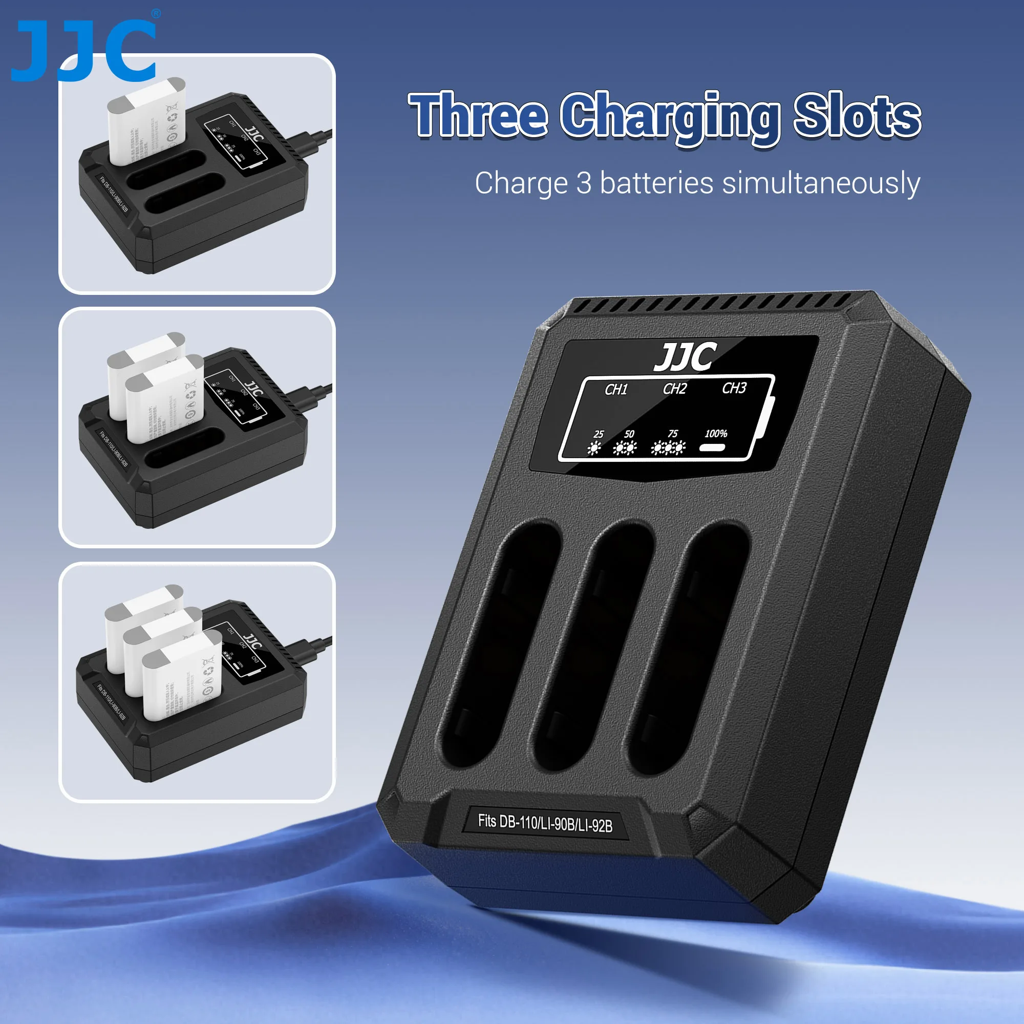 JJC USB 타입 C 배터리 충전기 ( NP-BX1 호환) - ZV-1, ZV-1 II, ZV-1F, RX100V, RX100VI, RX100 VII, RX100 배터리용