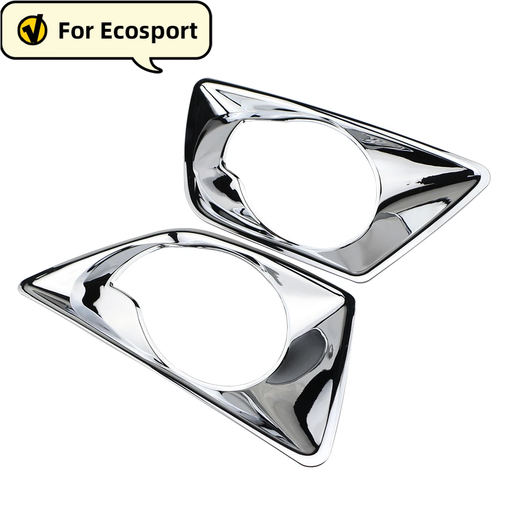 Front Head Fog Light Lamp Cover Trim - ABS Chrome Finish