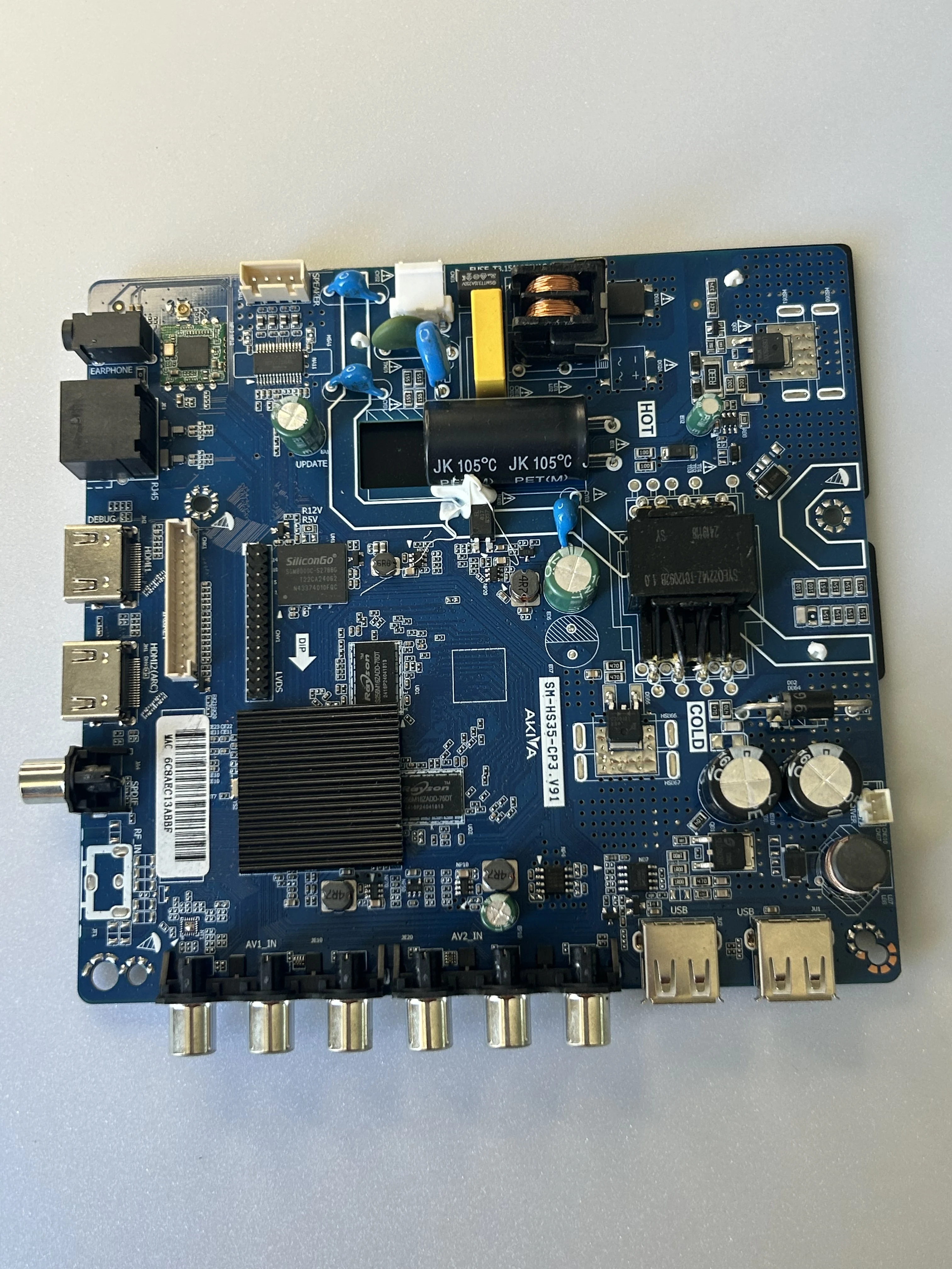 Brand New Original Motherboard For Smart TV Main Board with Bluetooth 1G+8G TV MainBoard For 32 Inch